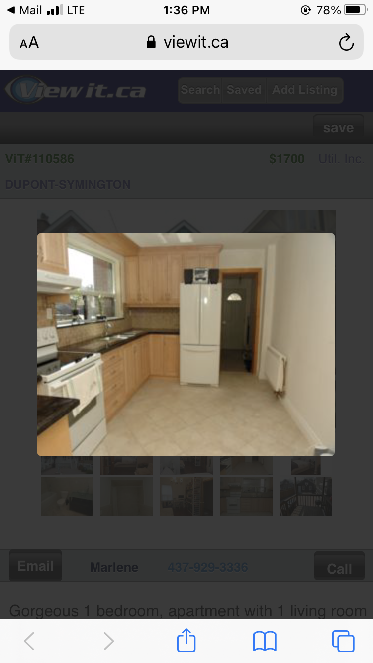 1 bedroom plus living room